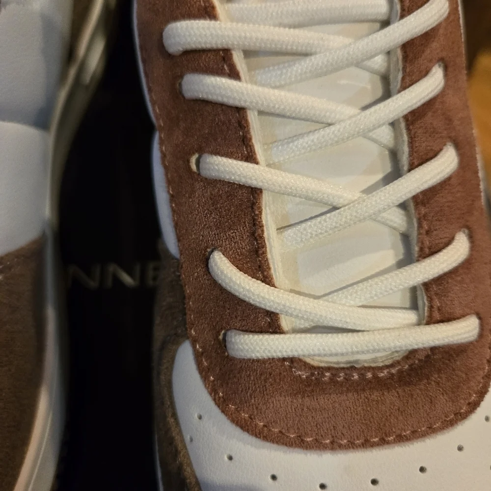 NEW!! French Connection Brie Court Women's Lace-up Sneakers Multi Retro - Picture 8 of 11